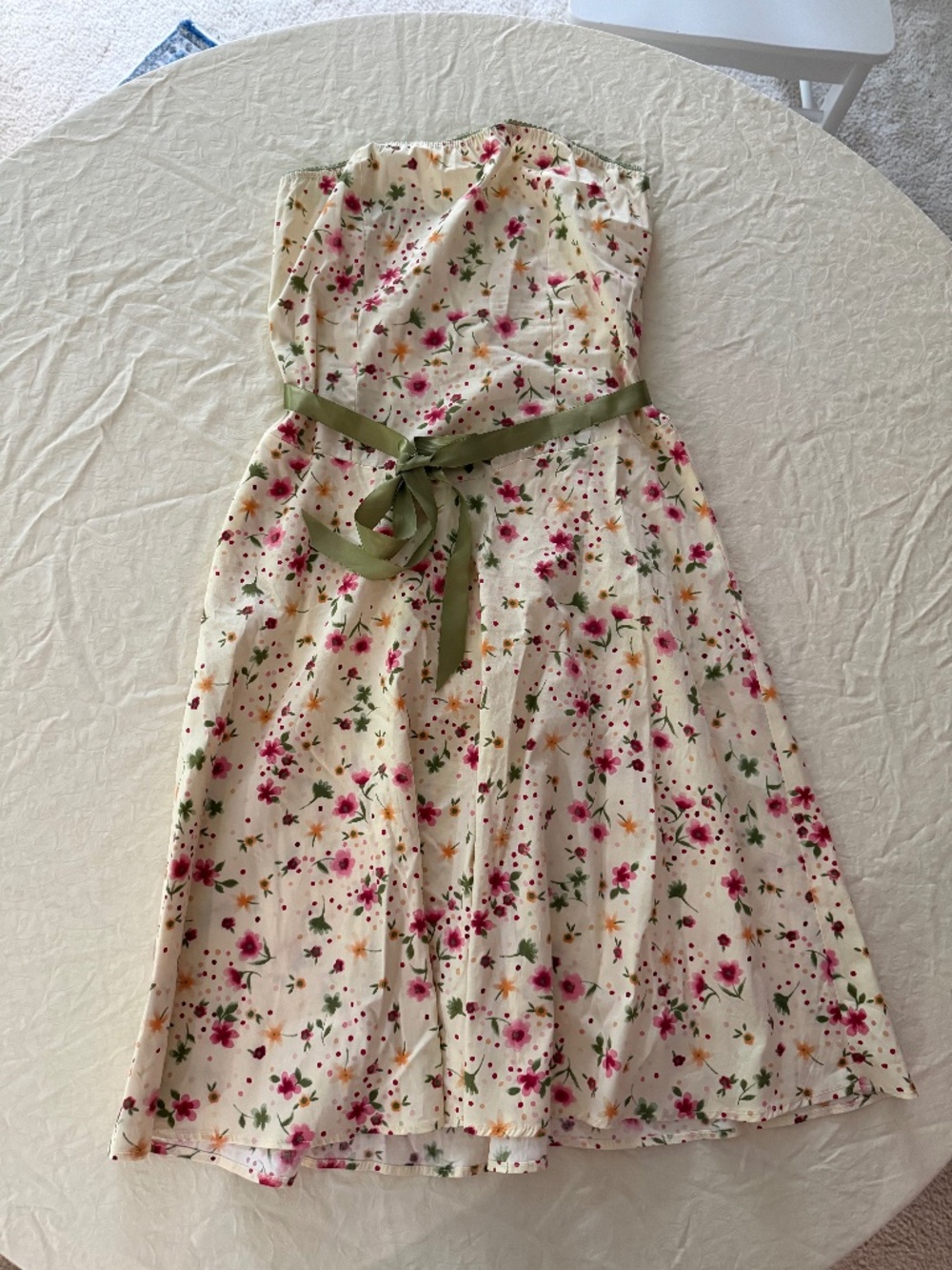 Body Central Strapless Floral Sundress Size L